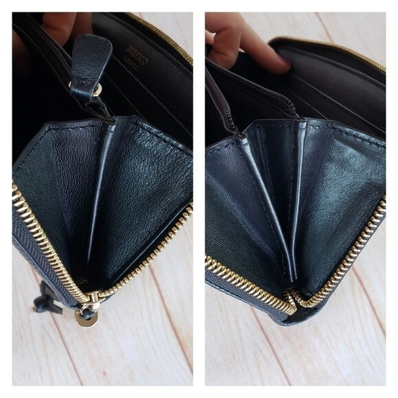 Jimmy Choo Nellie Star Leather Zip Around Long Wallet - Picture 10 of 16